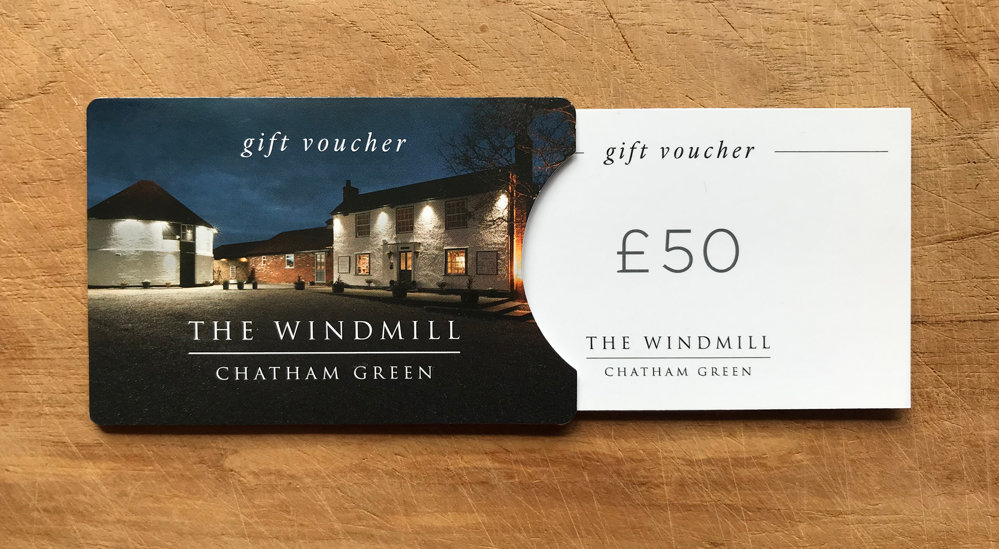 The Windmill Chatham Green Gift vouchers luxury fine dining Essex Pub